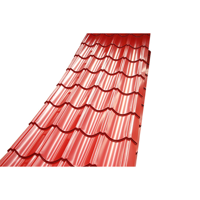 La hoja roja Z30 sumergido caliente del tejado de PPGI galvanizó el metal que cubría el color de Ral