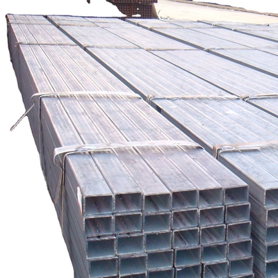 ISO9001 tubería de acero galvanizada 2 x 2 soldados enrollados en el ejército 100m m del cuadrado de tubo