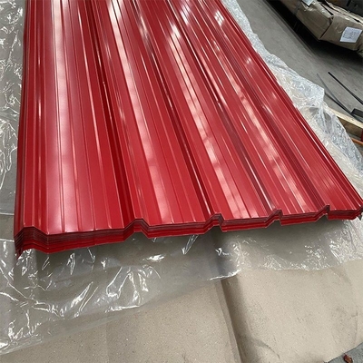 PPGI galvanizó el metal acanalado que cubría 0.02m m DX51D ASTM