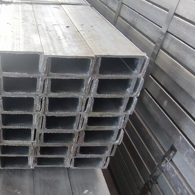 Galvanizado en caliente Canal de acero estructural Viga en U Varilla de acero 16 Calibre