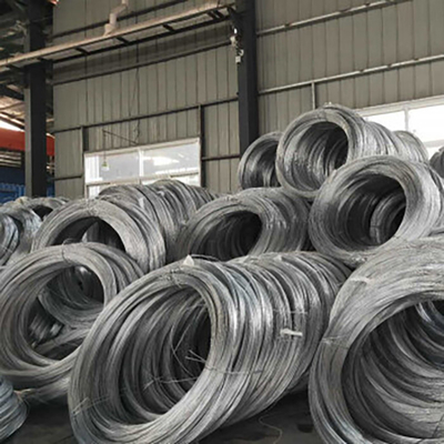 Cuerda de alambre de alta resistencia galvanizada SAE1008 del alambre de acero 5.5m m 6.5m m en bobina