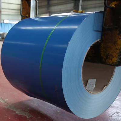 PPGI prepintado frío PPGL galvanizó la bobina de acero que el cinc azul del color cubrió el indicador 26