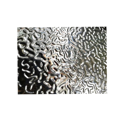 304 placa inoxidable de la hoja de acero 0.15m m Rose Gold Color Decorative Alloy de la ondulación del agua 316L