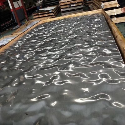 Espejo sellado de acero inoxidable retirado a frío 0.1m m de la hoja de la ondulación 0.5m m 1m m para el techo