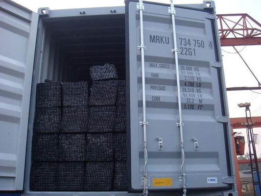 sección hueco galvanizada el 12m de la tubería de acero Q215 del negro del cuadrado 40x40
