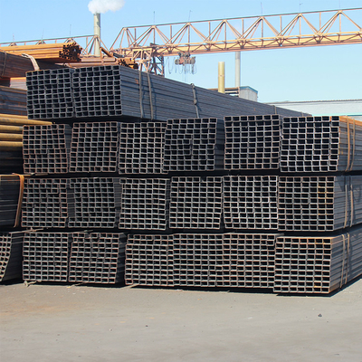 sección hueco galvanizada el 12m de la tubería de acero Q215 del negro del cuadrado 40x40