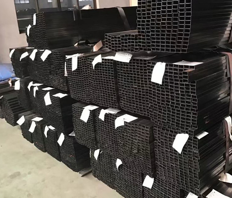 sección hueco galvanizada el 12m de la tubería de acero Q215 del negro del cuadrado 40x40