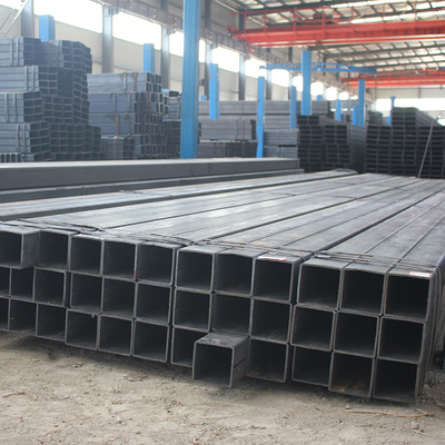 El tubo de acero negro JIS SS400 del cuadrado del ISO 14m m galvanizó el tubo cuadrado