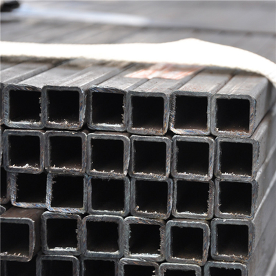 Q195 galvanizó el tubo de acero rectangular de acero de la sección los 9ft Erw de la caja