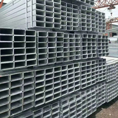 3x2 galvanizó la tubería rectangular del acero del tubo 0.6m m del cuadrado en frío