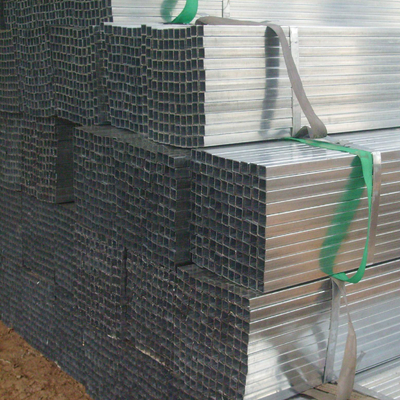 3x2 galvanizó la tubería rectangular del acero del tubo 0.6m m del cuadrado en frío