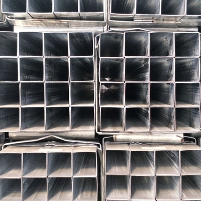 La inmersión caliente Q345 galvanizó el tubo de acero galón del cuadrado de la sección 100x100 de la caja