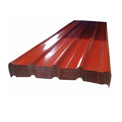 40g rojo galvanizó el panel acanalado de acero el 120cm AISI del tejado