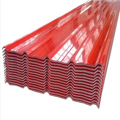 40g rojo galvanizó el panel acanalado de acero el 120cm AISI del tejado