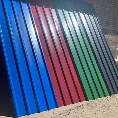 PPGI galvanizó el metal acanalado que cubría 0.02m m DX51D ASTM