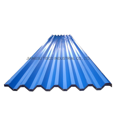 el color de 0.28m m cubrió las hojas acanaladas que 30 pulgadas pre pintaron el metal de aluminio