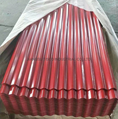el color de 0.28m m cubrió las hojas acanaladas que 30 pulgadas pre pintaron el metal de aluminio