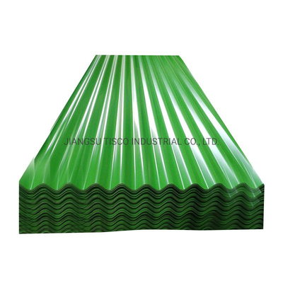 el color de 0.28m m cubrió las hojas acanaladas que 30 pulgadas pre pintaron el metal de aluminio