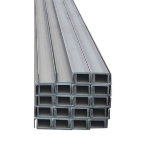 S355JR galvanizó el canal U de acero laminado en caliente de acero S355J2 del canal 100m m